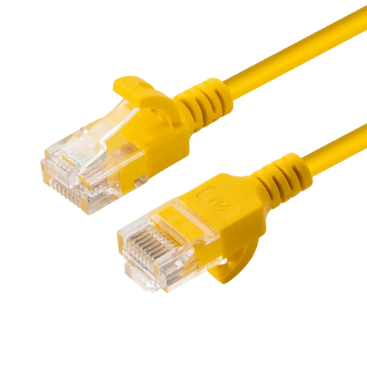 MicroConnect V-UTP6A02Y-SLIM Patch cord U/UTP CAT6A Slim 2m Yellow, 5704174044581