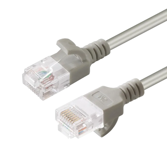 MicroConnect V-UTP6A03-SLIM Patch cord U/UTP CAT6A Slim 3m Grey, 5704174043652