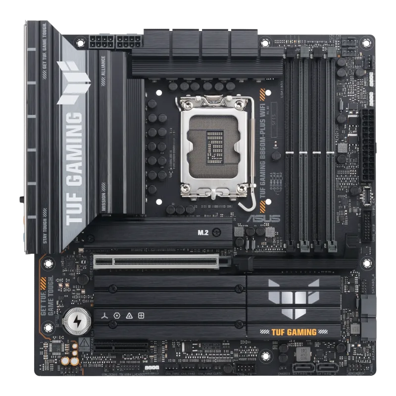 Asus TUF GAMING B860M-PLUS WIFI TUF GAMING B860M-PLUS WIFI placa de baza LGA1851 4xDDR5 mATX Pciex5 DP HDMI USB, 4711387783092