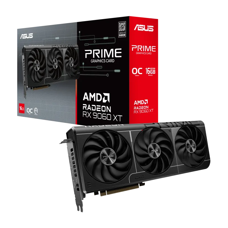 Asus PRIME-RX9060XT-O16G PRIME Radeon RX 9060 XT placa video 16GB GDDR6 OC Edition, 4711387994214