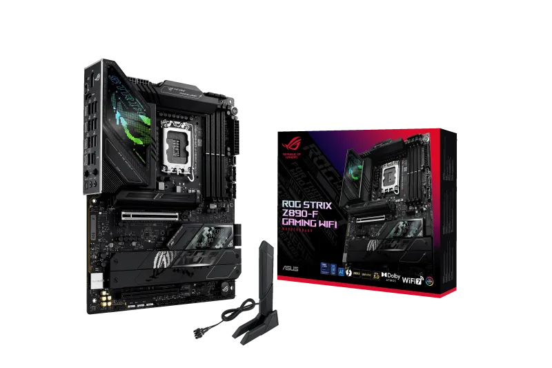 Asus ROG STRIX Z890-F GAMING WIFI ROG STRIX Z890-F GAMING WIFI placa de baza LGA 1851 4xDDR5 ATX Pciex5, 4711387755921