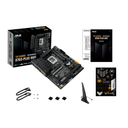 Asus TUF GAMING B760-PLUS WIFI TUF GAMING B760-PLUS WIFI placa de baza LGA1700 4xDDR5 HDMI DP USB ATX, 4711387095119