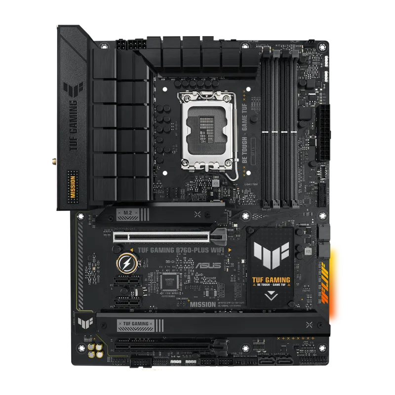 Asus TUF GAMING B760-PLUS WIFI TUF GAMING B760-PLUS WIFI placa de baza LGA1700 4xDDR5 HDMI DP USB ATX, 4711387095119