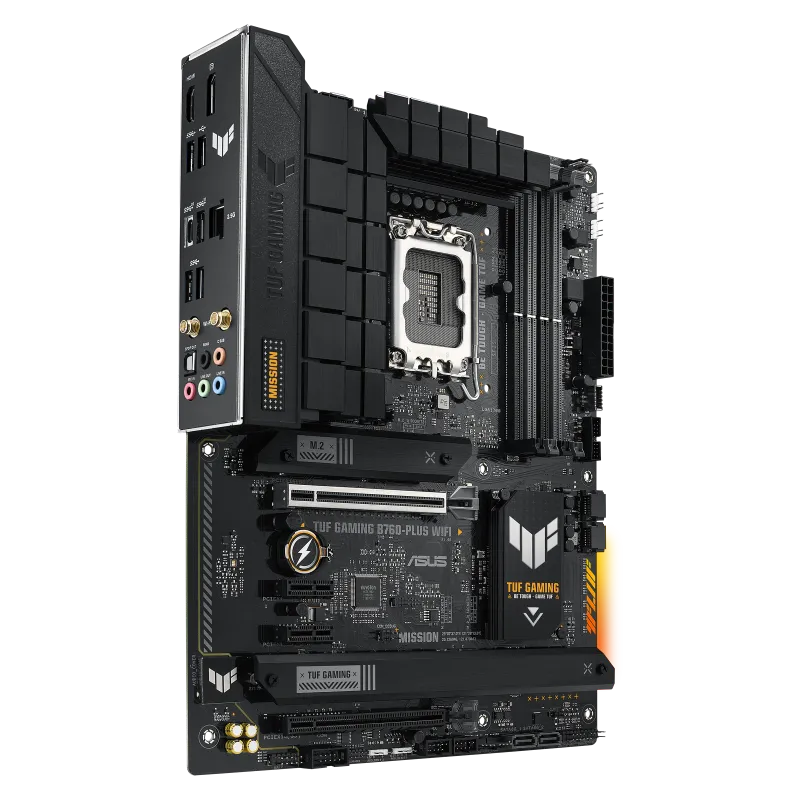 Asus TUF GAMING B760-PLUS WIFI TUF GAMING B760-PLUS WIFI placa de baza LGA1700 4xDDR5 HDMI DP USB ATX, 4711387095119