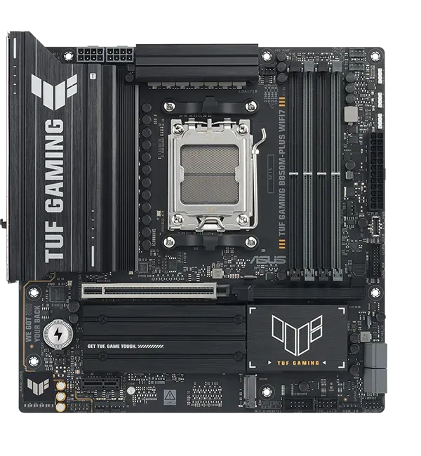 Asus TUF GAMING B850M-PLUS II TUF GAMING B850M-PLUS II placa de baza AM5 4xDDR5 mATX Pciex5 DP HDMI USB, 4711636181853