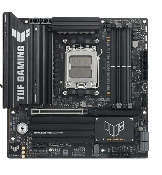 Asus TUF GAMING B850M-PLUS II TUF GAMING B850M-PLUS II placa de baza AM5 4xDDR5 mATX Pciex5 DP HDMI USB, 4711636181853