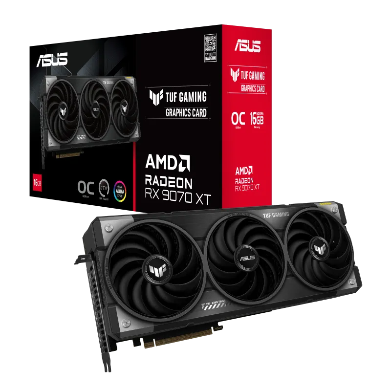 Asus TUF-RX9070XT-O16G-GAMING TUF Gaming Radeon RX 9070 XT OC Edition placa video 16GB GDDR6 VGA, 4711387829578