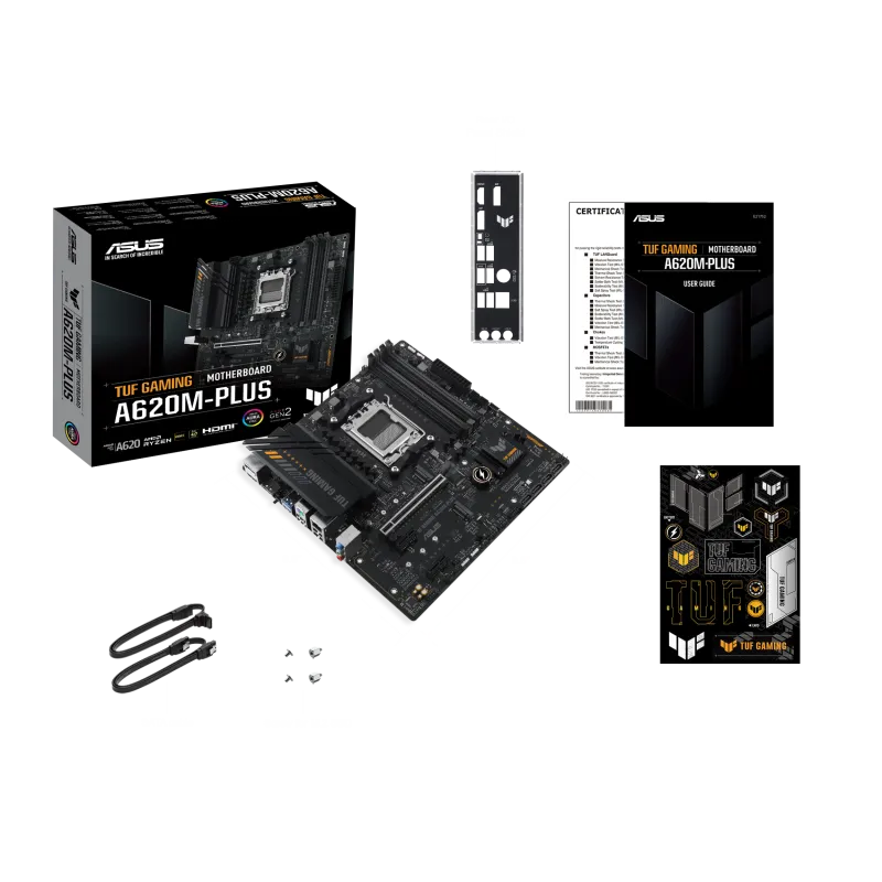 Asus TUF GAMING A620M-PLUS TUF GAMING A620M-PLUS placa de baza AM5 DDR5-SDRAM maxim 128GB