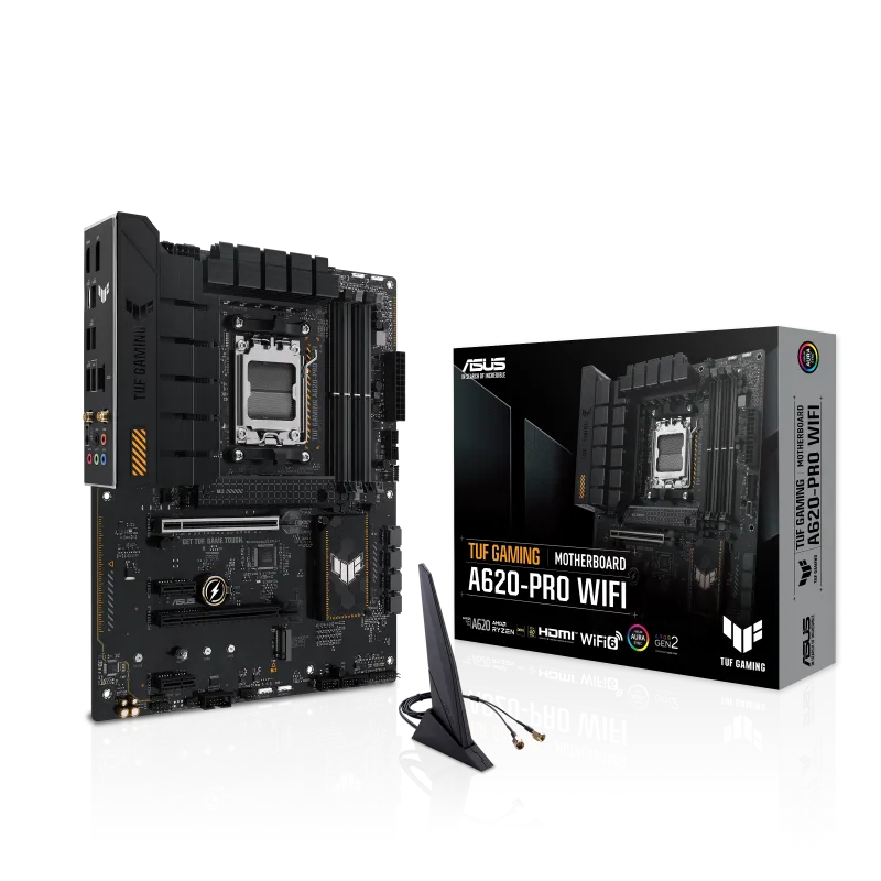 Asus TUF GAMING A620-PRO WIFI TUF GAMING A620-PRO WIFI placa de baza AM5 DDR5-SDRAM maxim 192GB M.2 SATA III