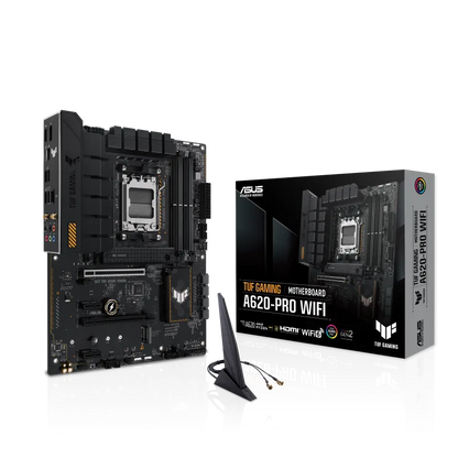 Asus TUF GAMING A620-PRO WIFI TUF GAMING A620-PRO WIFI placa de baza AM5 DDR5-SDRAM maxim 192GB M.2 SATA III