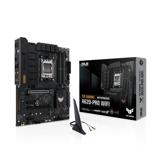 Asus TUF GAMING A620-PRO WIFI TUF GAMING A620-PRO WIFI placa de baza AM5 DDR5-SDRAM maxim 192GB M.2 SATA III