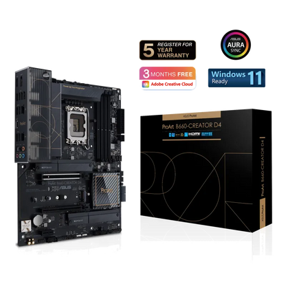 Asus PROART B660-CREATOR D4 ProArt B660-PCREATOR-D4 placa de baza LGA1700 DDR4-SDRAM maxim 128GB DIMM