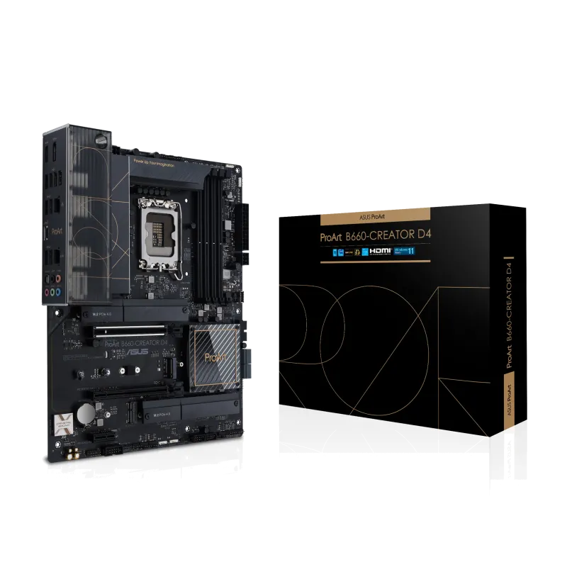 Asus PROART B660-CREATOR D4 ProArt B660-PCREATOR-D4 placa de baza LGA1700 DDR4-SDRAM maxim 128GB DIMM