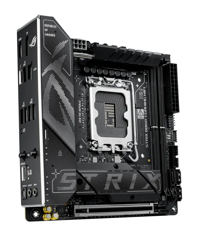Asus ROG STRIX B860-I GAMING WIFI ROG STRIX B860-I GAMING WIFI placa de baza LGA1851 (Socket V1) DDR5-SDRAM