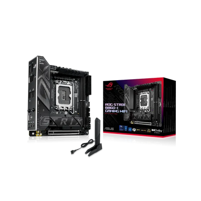 Asus ROG STRIX B860-I GAMING WIFI ROG STRIX B860-I GAMING WIFI placa de baza LGA1851 (Socket V1) DDR5-SDRAM