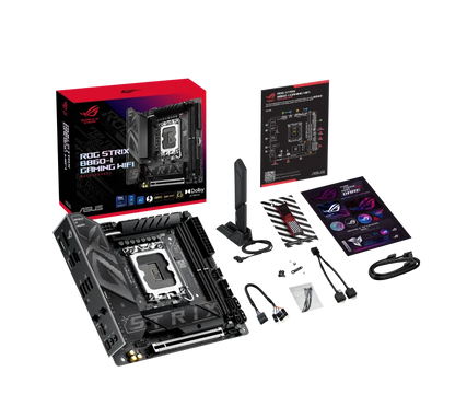 Asus ROG STRIX B860-I GAMING WIFI ROG STRIX B860-I GAMING WIFI placa de baza LGA1851 (Socket V1) DDR5-SDRAM