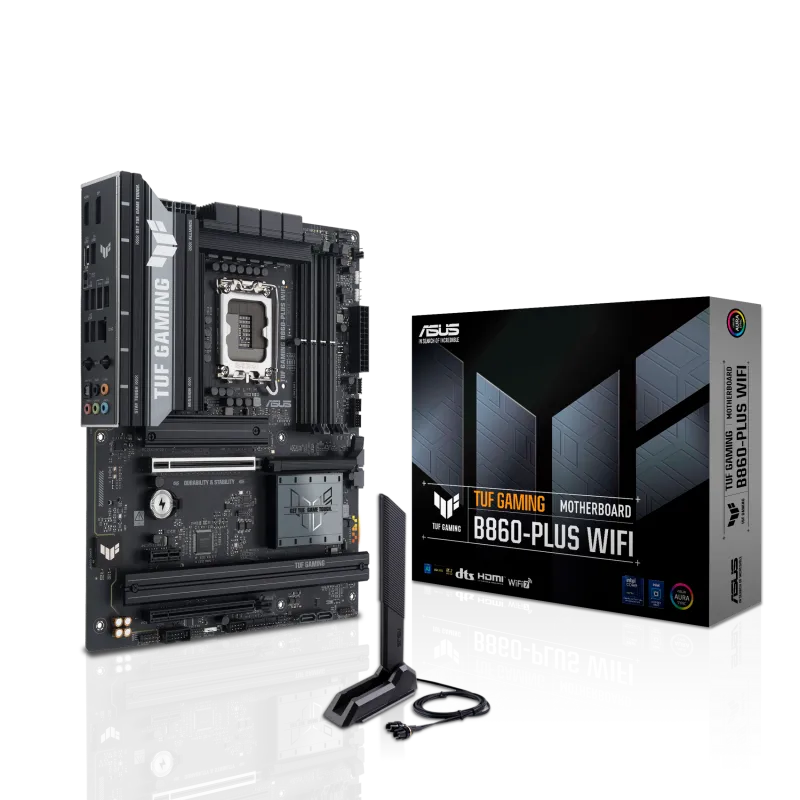 Asus TUF GAMING B860-PLUS WIFI TUF GAMING B860-PLUS WIFI placa de baza LGA1851 (Socket V1) DDR5-SDRAM DIMM