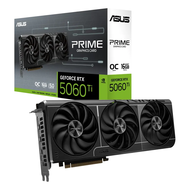 Asus PRIME-RTX5060TI-O16G Prime placa video GeForce RTX 5060 Ti 16GB GDDR7 128bit 7680x4320px OpenGL: 4.6, 4711387994054