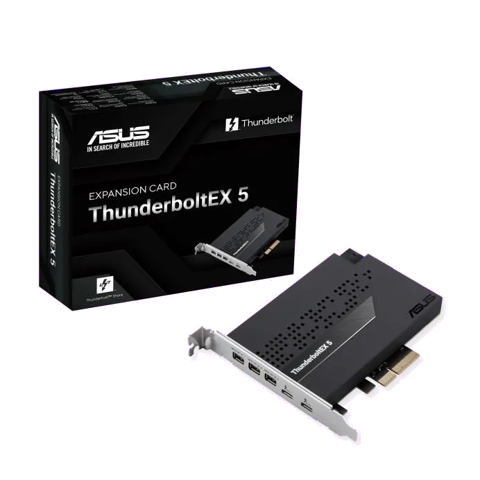 Asus THUNDERBOLTEX 5 ThunderboltEX 5 placa de extensie PCIe Gen4 2x USB‑C 3x DisplayPort 2.1, 4711387776469