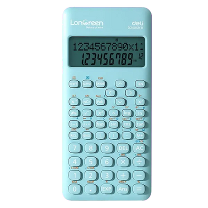 Deli DLED240SR-R-BL Calculator stiintific 12 digiti display LCD 2 linii 240 functii calcul statistic