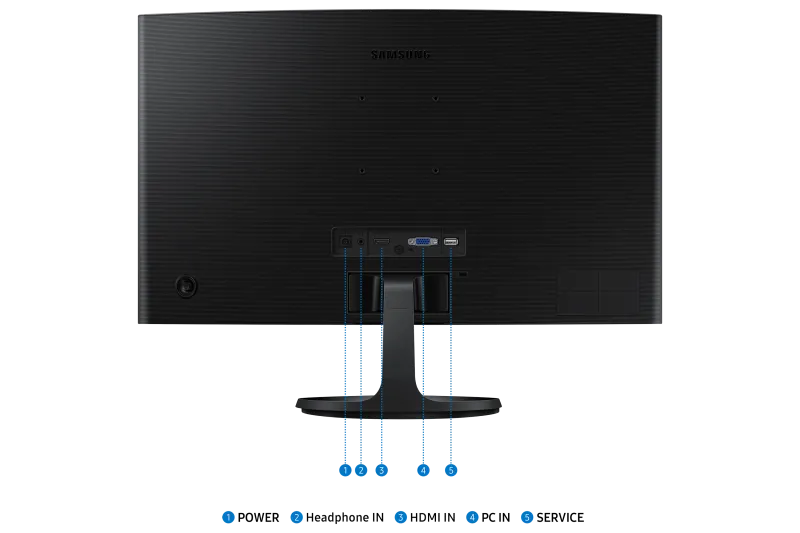 Samsung LS24D360GAUXEN Monitor 24" S36GD, 61 cm, 1920 x 1080 Pixel, Full HD, LCD, 4 ms, Negru, 8806095585758