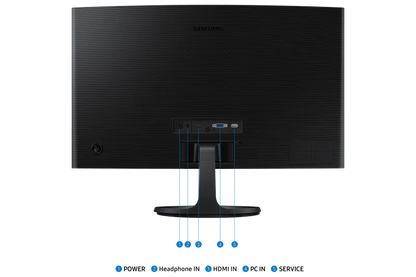 Samsung LS24D360GAUXEN Monitor 24" S36GD, 61 cm, 1920 x 1080 Pixel, Full HD, LCD, 4 ms, Negru, 8806095585758