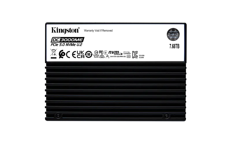 Kingston SEDC3000ME/7T6 7.68TB DC3000ME U.2 PCIe 5.0 NVMe SSD, 740617347852