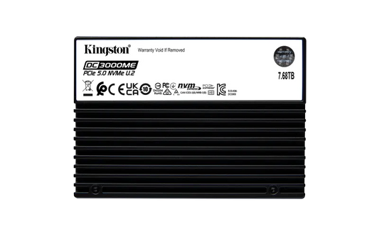 Kingston SEDC3000ME/7T6 7.68TB DC3000ME U.2 PCIe 5.0 NVMe SSD, 740617347852