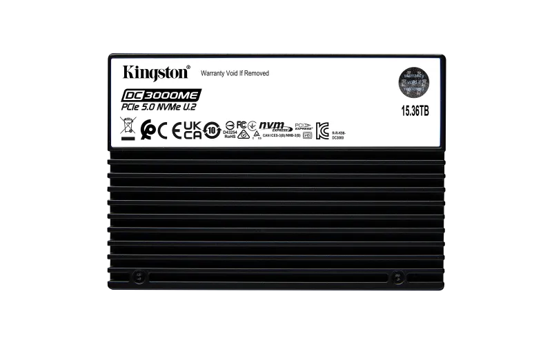 Kingston SEDC3000ME/15T3 15.36TB DC3000ME U.2 PCIe 5.0 NVMe SSD, 740617347838