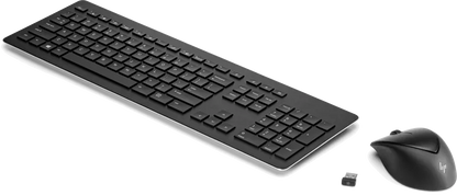 HP 3M165AA#ABU Wireless Rechargeable 950MK Mouse and Keyboard, UK Layout