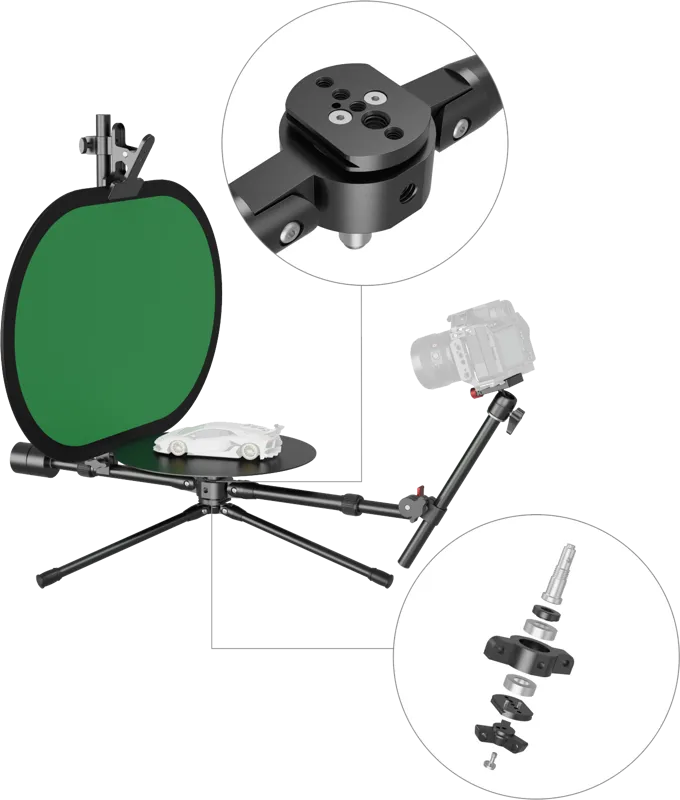 SmallRig 4807 Professional 12inch 360° Masa rotativă pentru fotografie, 6941590020280
