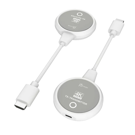 j5create JVAW75-N JVAW75-N ScreenCast 4K Wireless Display HDMI Extender, 4712795087321