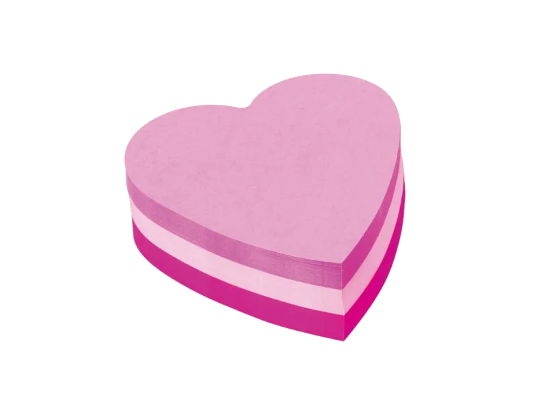 3M SD-013501 Post-it Cub notițe adezive 70x70 mm formă INIMA 225 file