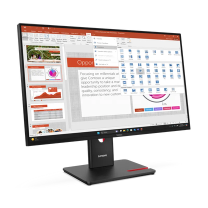 Lenovo 64A5MAT6EU ThinkVision T27-40, 27inch, 1920 x 1080 Pixel, Full HD, LED, 6 ms, Negru, 198155815652