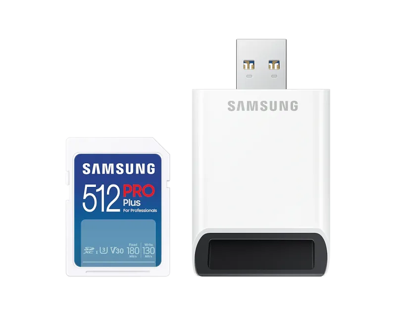 Samsung MB-SD512SB/WW Card memorie SAMSUNG PRO Plus Reader SDXC Card 512GB, 8806094788006
