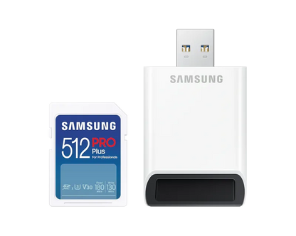 Samsung MB-SD512SB/WW Card memorie SAMSUNG PRO Plus Reader SDXC Card 512GB, 8806094788006