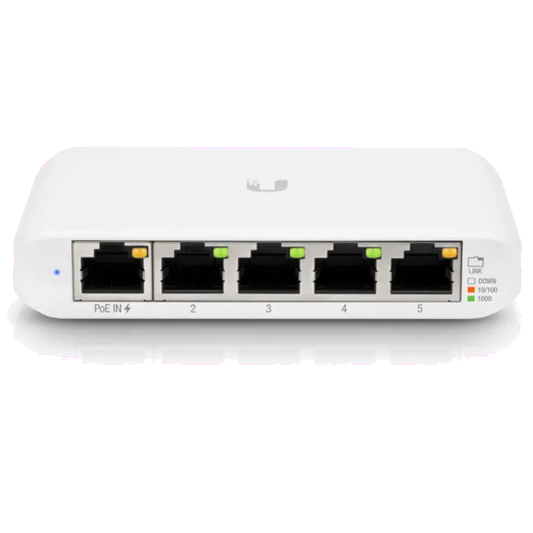 Ubiquiti USW-FLEX-MINI USW-FLEX MINI UniFi Switch 5x 10/100/1000 Mbps RJ45 Ports, 802.3af/at PoE, 817882029698