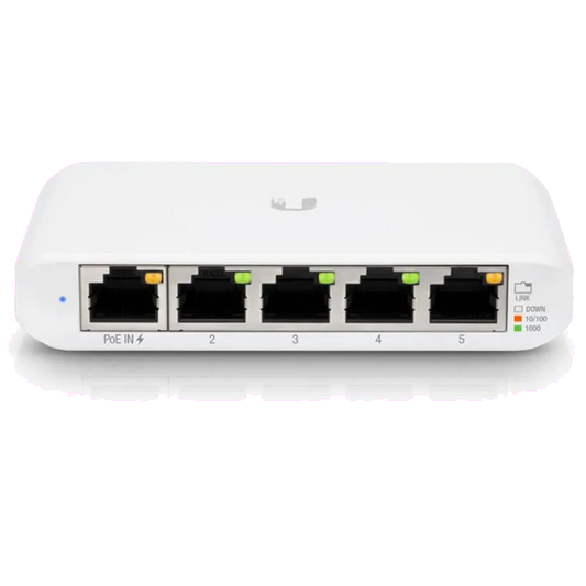 Ubiquiti USW-FLEX-MINI USW-FLEX MINI UniFi Switch 5x 10/100/1000 Mbps RJ45 Ports, 802.3af/at PoE, 817882029698
