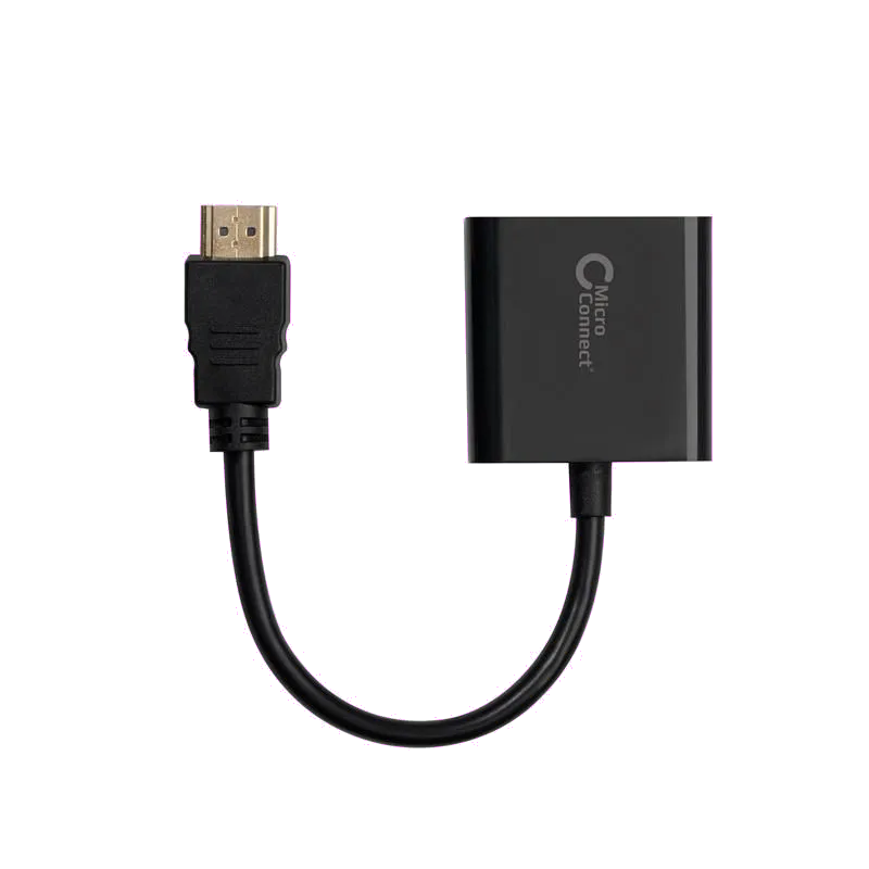 MicroConnect HDMVGA1B Adaptor HDMI (Tata) la VGA (Mama) fara suport audio 0.15m FullHD 1920*1080p@60Hz, 5704174050162