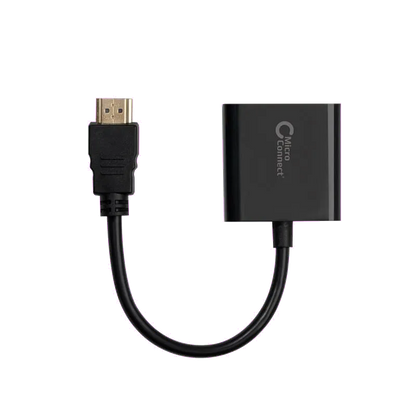 MicroConnect HDMVGA1B Adaptor HDMI (Tata) la VGA (Mama) fara suport audio 0.15m FullHD 1920*1080p@60Hz, 5704174050162