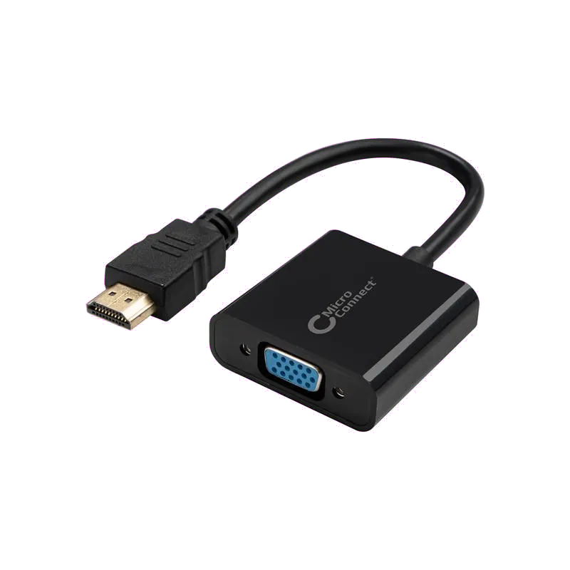 MicroConnect HDMVGA1B Adaptor HDMI (Tata) la VGA (Mama) fara suport audio 0.15m FullHD 1920*1080p@60Hz, 5704174050162