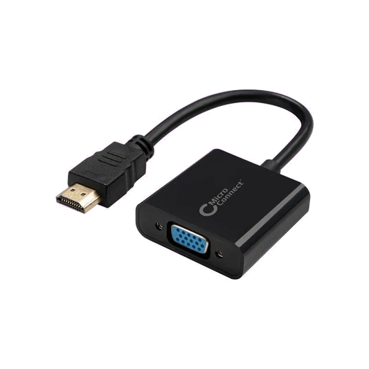 MicroConnect HDMVGA1B Adaptor HDMI (Tata) la VGA (Mama) fara suport audio 0.15m FullHD 1920*1080p@60Hz, 5704174050162