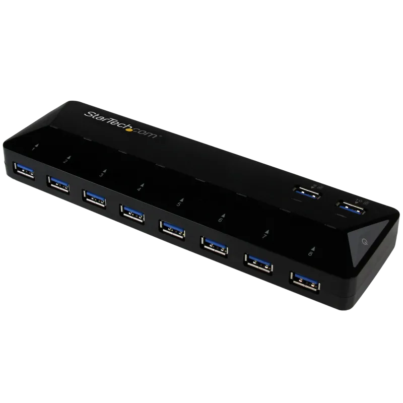 StarTech ST103008U2C HUB USB 10 Porturi 10x USB-A, USB 3.2 5Gbps, Alimentator 48W inclus