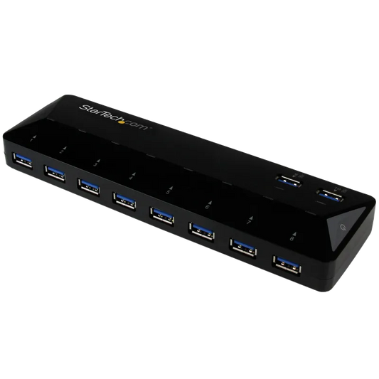 StarTech ST103008U2C HUB USB 10 Porturi 10x USB-A, USB 3.2 5Gbps, Alimentator 48W inclus