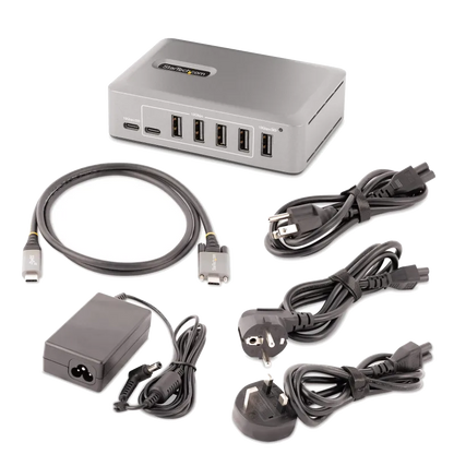 StarTech 10G8A2CS-USB-C-HUB USB 10 Porturi 8x USB-A + 2x USB-C, USB 3.1 10Gbps, Alimentator 65W inclus