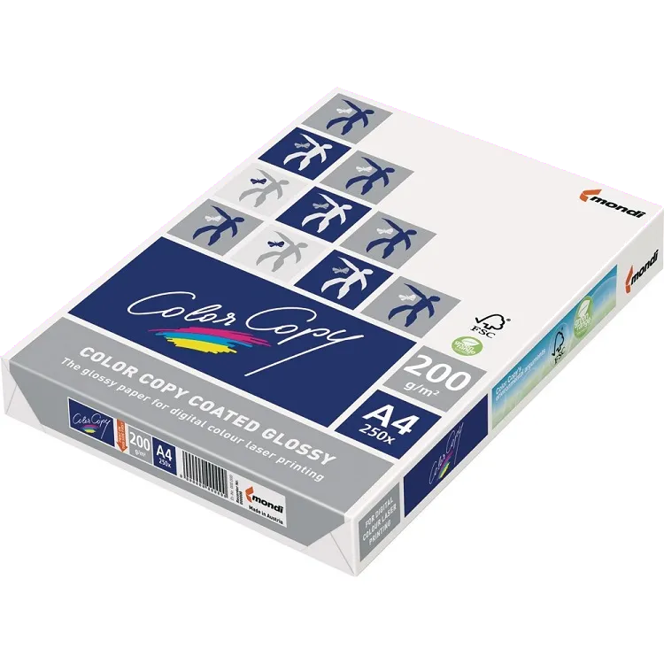 Mondi CLCG200/A4 Color Copy carton A4 lucios pentru print laser 200g 250 coli/top