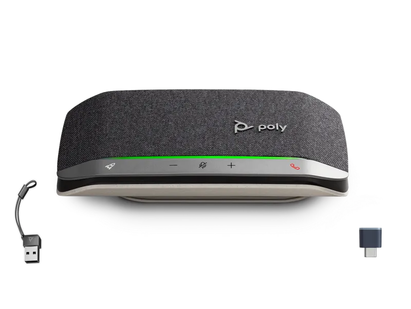 HP B95VKAA Poly Sync 20+ Speakerphone, BT700 Bluetooth USB-C Dongle, Adaptor USB-C/USB-A