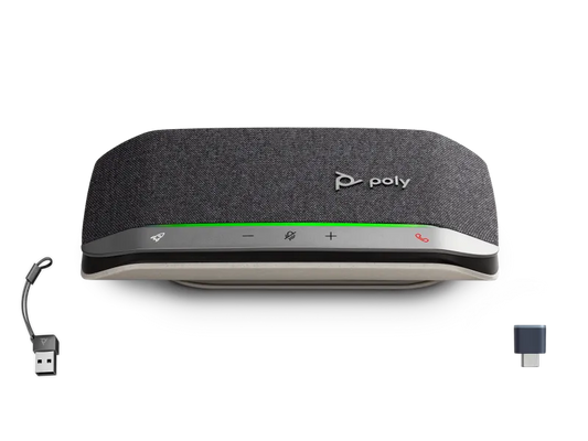 HP B95VKAA Poly Sync 20+ Speakerphone, BT700 Bluetooth USB-C Dongle, Adaptor USB-C/USB-A