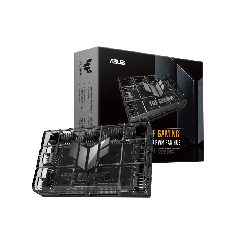 Asus 90DA00C0-B09000 TUF Gaming ARGB PWM Fan Hub, 4711387509777