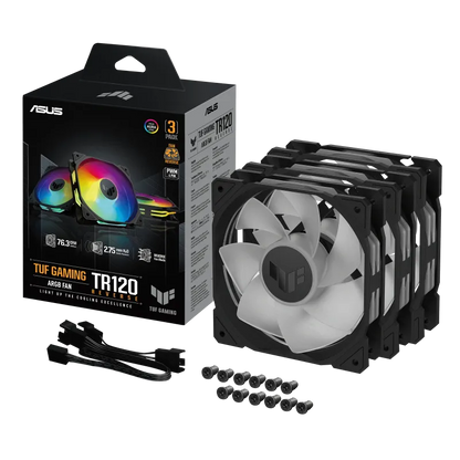 Asus 90DA00D0-B09020 Cooler carcasa TUF Gaming TR120 Reverse ARGB Black, 4711387543436